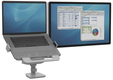 Laptopaccessoire Fellowes voor Tallo monitorarm zilver-2