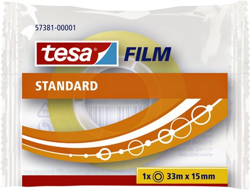 Plakband Tesa 57381 15mmx33m transparant 