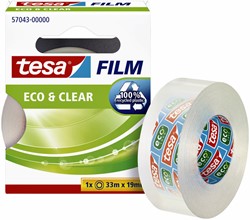 Plakband Tesa 57043 eco&clear 19mmx33m
