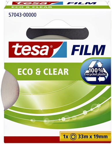 Plakband Tesa 57043 eco&clear 19mmx33m-2