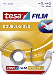Plakband dubbelzijdig 12mmx7.5m Tesa