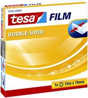 Plakband Tesa 57954 19mmX33m dubbelzijdig