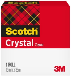 Plakband 19mmx33m Scotch 600 Crystal Clear