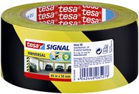 Waarschuwingstape Tesa 58133 50mmx66m geel/zwart