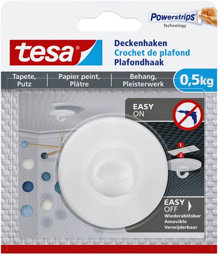 Plafondhaak Tesa behang en pleisterwerk zelfklevend 500gr