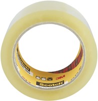 Verpakkingstape Scotch Secure Seal 50mmx66m transparant 6 rollen