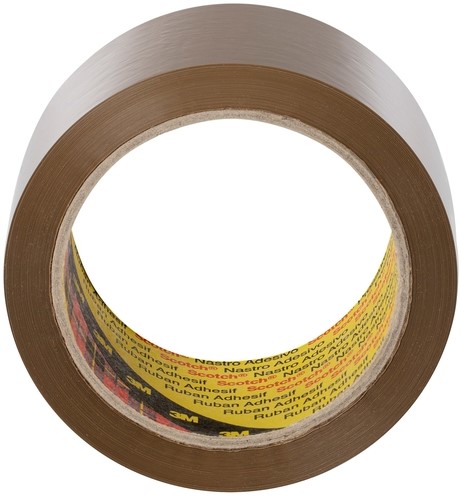 Verpakkingstape 3M Scotch 371 50mmx66m bruin PP 6 rollen-3