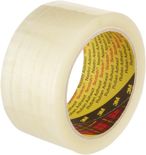 Verpakkingstape 3M Scotch 371 50mmx66m transparant PP 6 rollen