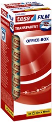 Plakband Tesa film 19mmx33m transparant pk/8