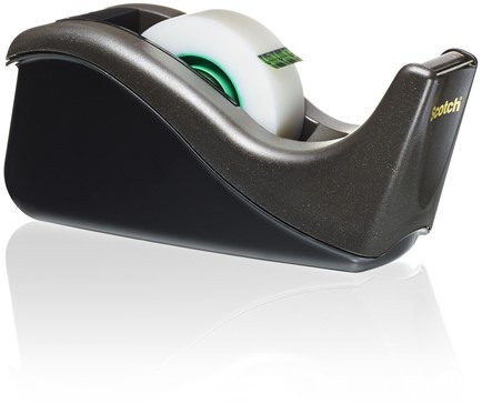 Plakbandhouder Scotch C60 + 1 rol magic tape, 19mmx33m zwart