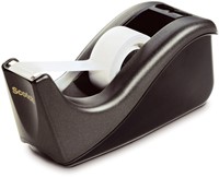Plakbandhouder Scotch C60 + 1 rol magic tape, 19mmx33m zwart-2