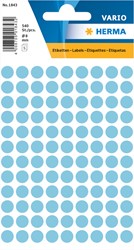 Etiket rond  8mm blauw Herma 1843 ds/540