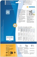 Etiket Herma 4222 63.5x29.6mm folie 675stuks zilver Etiket A4 210x297mm Herma 4224 weerbestendig zilver  ds/25-3
