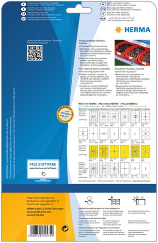 Etiket A4  99,1x 67,7mm Herma 4575 polyester verwijderbaar ds/160-2