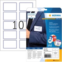 Badge zelfklevend 80x50mm (blauwe rand) Herma 4410 pk/200