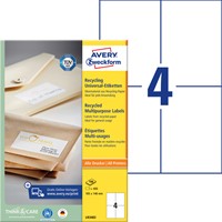 Etiket A4 105x148mm LR3483 recycled pk/400-2