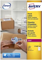 Etiket A4  99,7x 21,1mm Avery L7166B-100 blockout ds/600-2