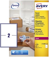 Etiket A4 199,6x143,5mm Avery L7168B-100 blockout ds/200