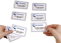 Badge zelfklevend 80x50mm rood kader Avery L4786-20 ds/200-2