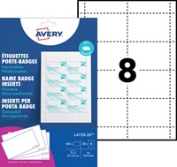 Badgekaart Avery L4728-20 60x90mm ds/160-2
