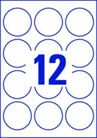 Etiket A4 rond 60mm Avery L7104REV-20 afneembaar ds/240 wit-2