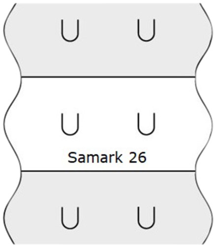 Etiket prijstang 26x12mm afneembaar rol/1500