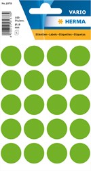 Etiket rond 19mm neon groen 1878 ds/100