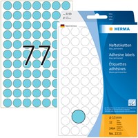 Etiket rond 13mm blauw 2233 ds/2464-2