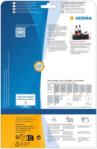 Etiket A4 210x297mm 8895 inkjet glossy ds/10-3