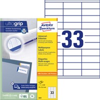 Etiket A4  70x 25,4mm 3421 ds/3300-2