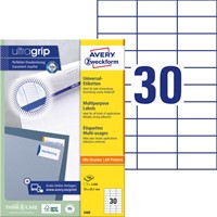 Etiket A4  70x 30mm 3489 ds/3000-2
