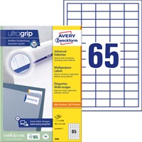 Etiket A4  38x 21,2mm 3666 ds/6500-2
