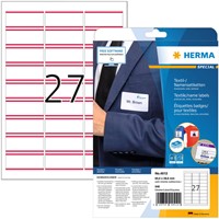 Badge zelfklevend 63,5x29,6mm (met rode strook) Herma 4512 pk/540