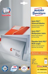 Etiket A4  97x 42,3mm 4781 ds/300