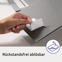 Etiket A4  63,5x 38,1mm L6023REV-25 afneembaar ds/525-3