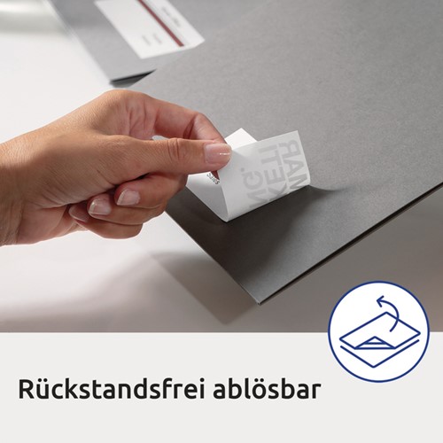 Etiket A4  63,5x 38,1mm L6023REV-25 afneembaar ds/525-3