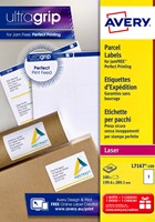 Etiket A4 199,6x289,1mm Avery L7167-100 laser ds/100-3