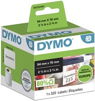 Etiket Dymo  54x70mm diskette rol/320