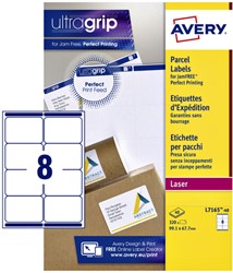 Etiket A4  99,1x 67,7mm Avery L7165-40 laser ds/320