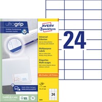 Etiket A4  70x 37mm 3474 ds/2400  -2