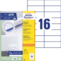 Etiket A4 105x 37mm 3484 ds/1600-2