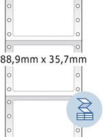 Etiket pinfeed  88,9x 35,7mm Herma 8161 1baans ds/2000-2