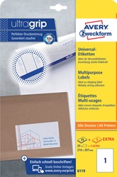 Etiket A4 210x297mm 6119 ds/25