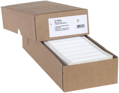 Etiket pinfeed  88,9x 23mm Herma 8210 1baans ds/6000