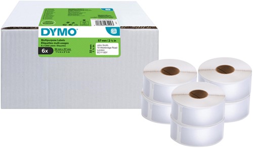 Etiket Dymo 11354  57mmx 32mm 6000 stuks 6/rol