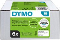 Etiket Dymo 11354  57mmx 32mm 6000 stuks 6/rol-2
