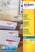 Etiket A4  99,1x 38,1mm Avery J8163-10 inkjet ds/140