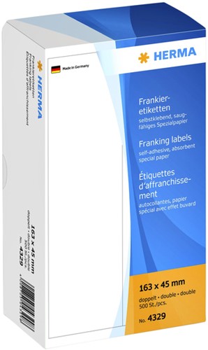 Etiket frankeer 163x45mm Herma 4329 ds/500