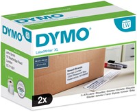 Etiket Dymo 102x 59mm 2rol/575  (alleen tbv machinetype 4XL/5XL)