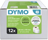 Etiket Dymo  54x101mm badge ds/12 rol 13186